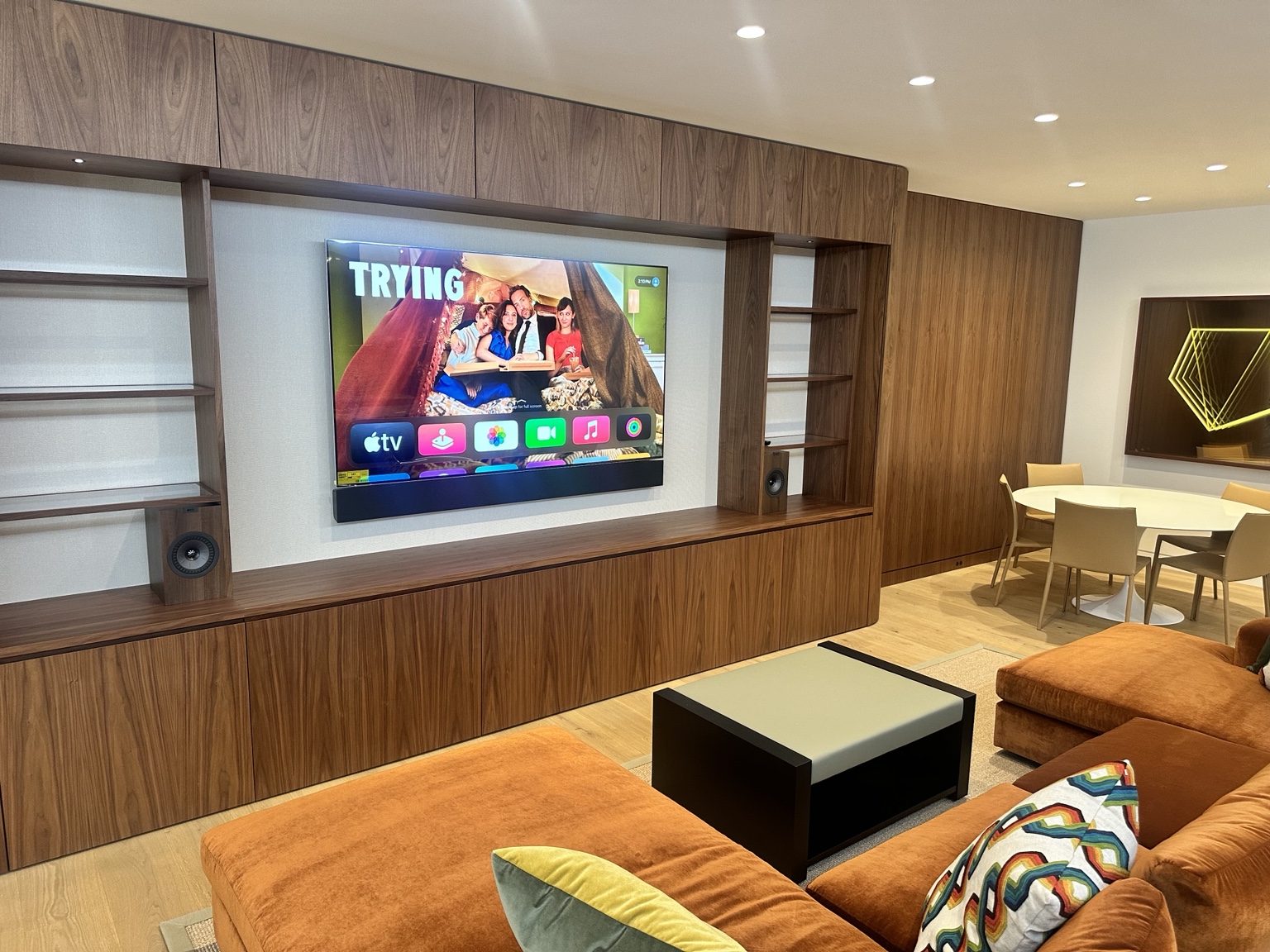Living room media wall